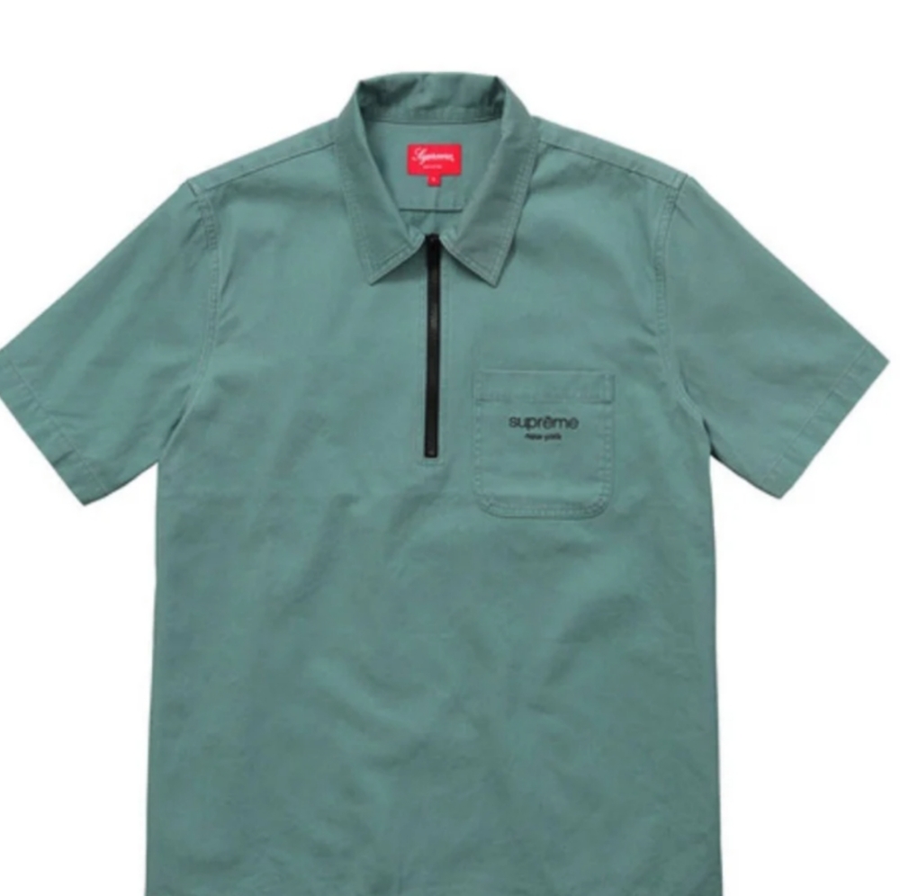 Supreme Twill Zip- Up Polo